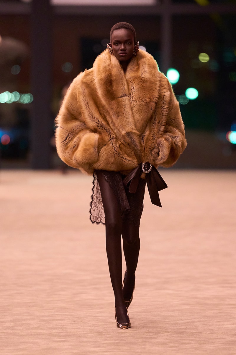Anthony Vaccarello Strips Back to Foundational Tailoring for Saint Laurent's Winter 2026 Collection romy schneider glass runway paris fashion week