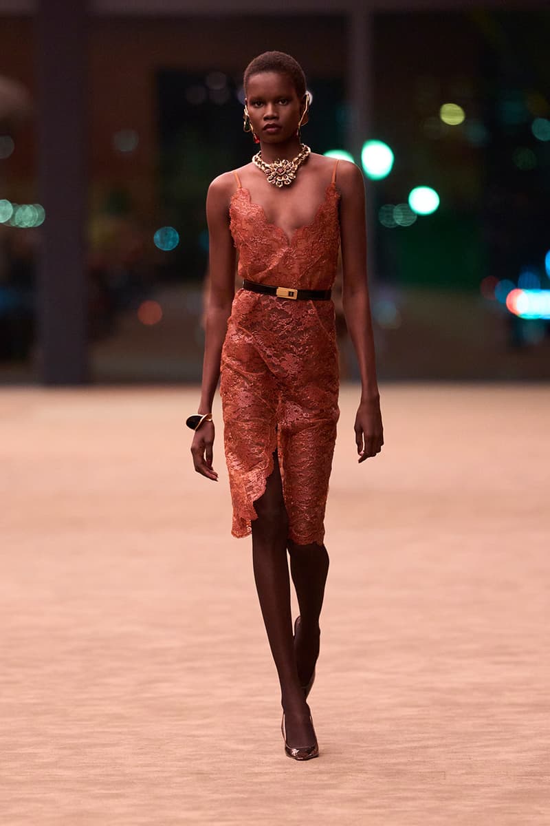 Anthony Vaccarello Strips Back to Foundational Tailoring for Saint Laurent's Winter 2026 Collection romy schneider glass runway paris fashion week