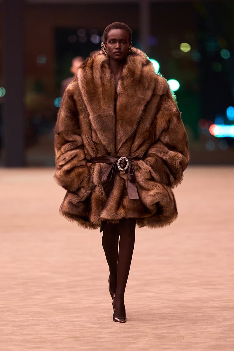 Anthony Vaccarello Strips Back to Foundational Tailoring for Saint Laurent's Winter 2026 Collection romy schneider glass runway paris fashion week
