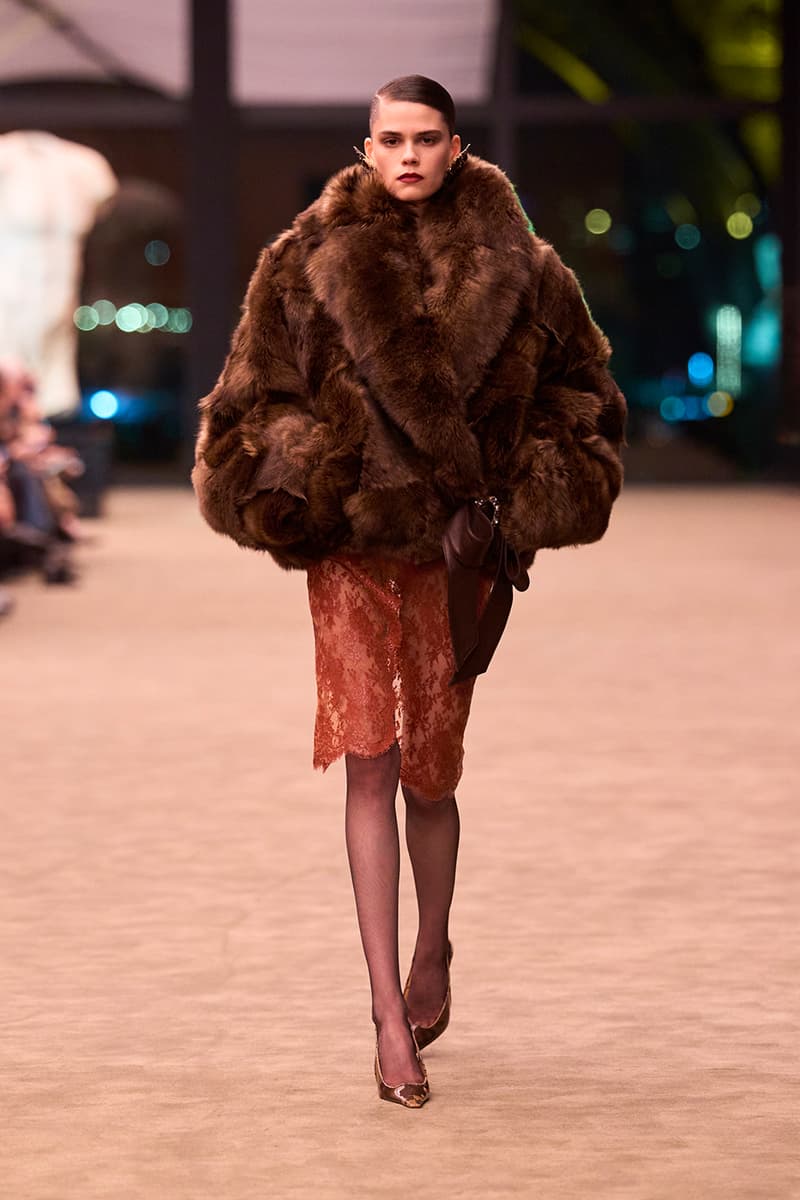 Anthony Vaccarello Strips Back to Foundational Tailoring for Saint Laurent's Winter 2026 Collection romy schneider glass runway paris fashion week