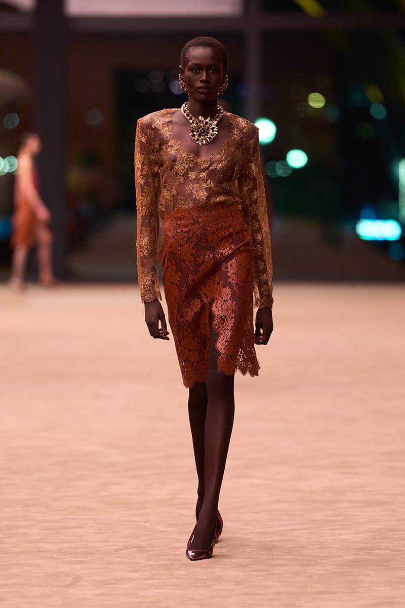 Anthony Vaccarello Strips Back to Foundational Tailoring for Saint Laurent's Winter 2026 Collection romy schneider glass runway paris fashion week