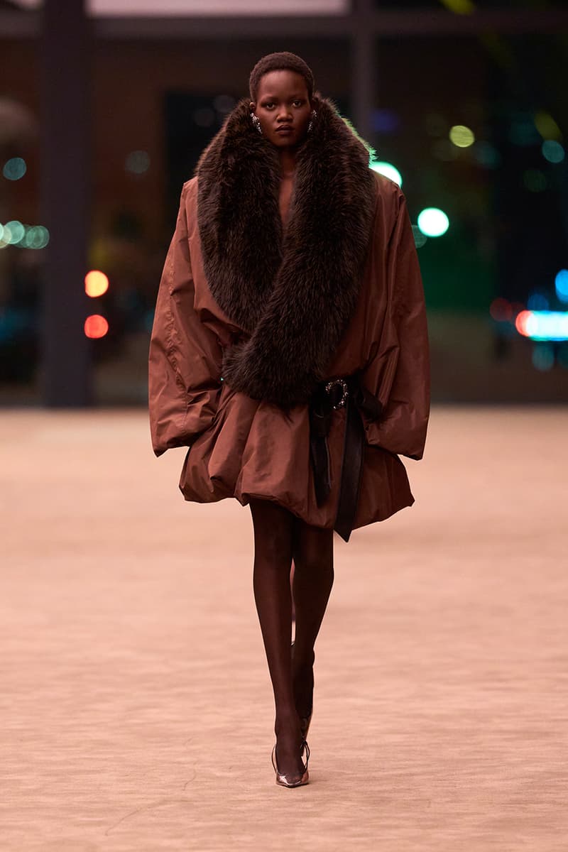 Anthony Vaccarello Strips Back to Foundational Tailoring for Saint Laurent's Winter 2026 Collection romy schneider glass runway paris fashion week