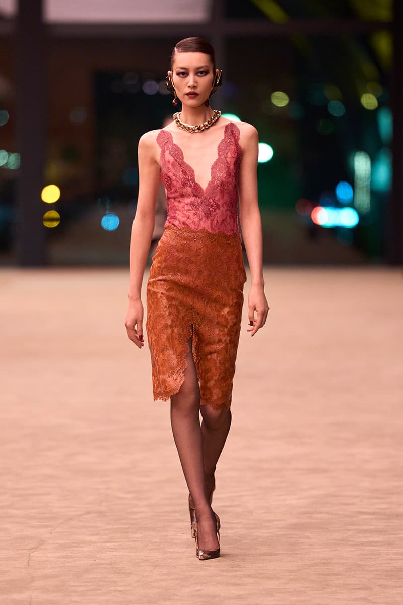 Anthony Vaccarello Strips Back to Foundational Tailoring for Saint Laurent's Winter 2026 Collection romy schneider glass runway paris fashion week