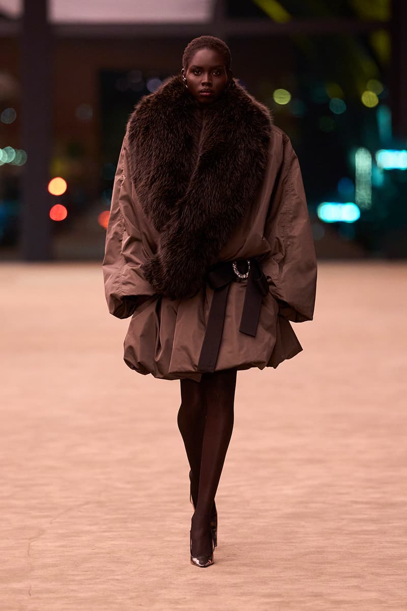 Anthony Vaccarello Strips Back to Foundational Tailoring for Saint Laurent's Winter 2026 Collection romy schneider glass runway paris fashion week