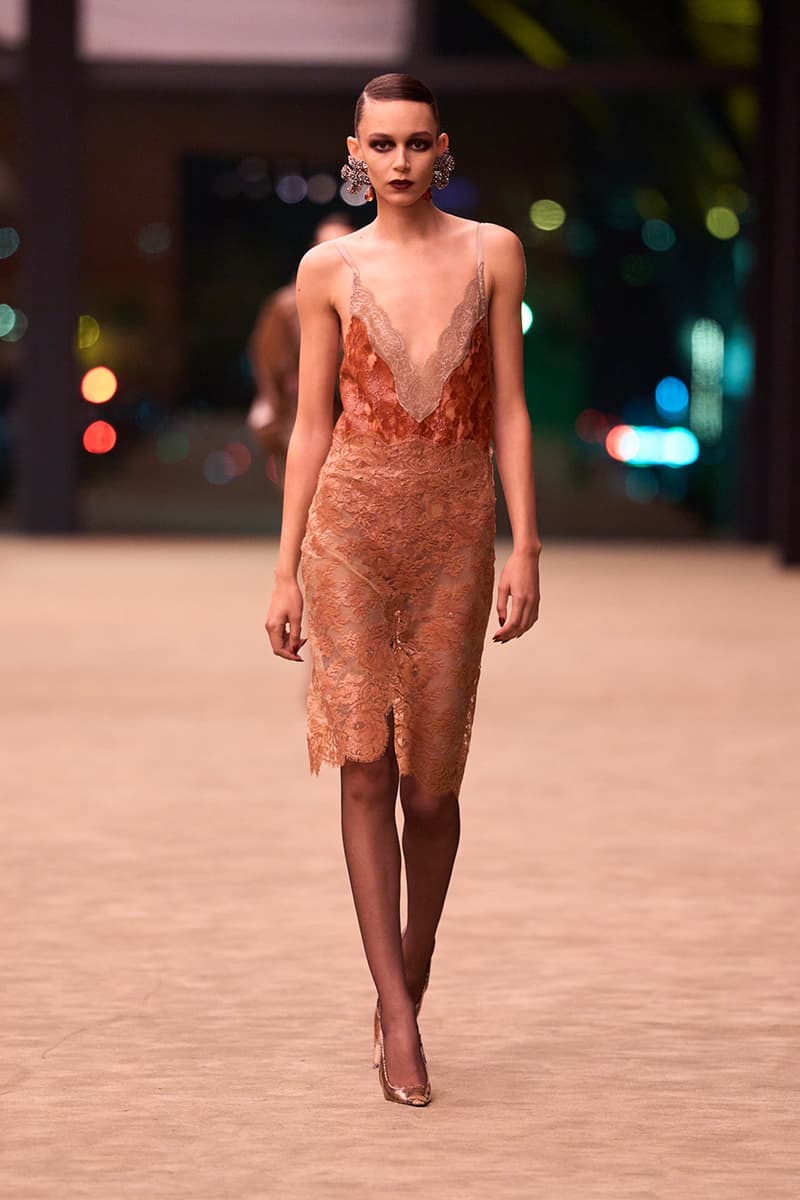 Anthony Vaccarello Strips Back to Foundational Tailoring for Saint Laurent's Winter 2026 Collection romy schneider glass runway paris fashion week