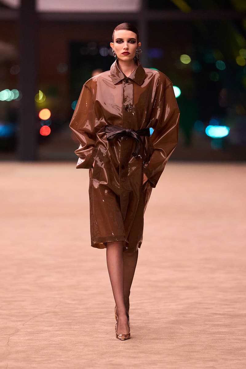 Anthony Vaccarello Strips Back to Foundational Tailoring for Saint Laurent's Winter 2026 Collection romy schneider glass runway paris fashion week