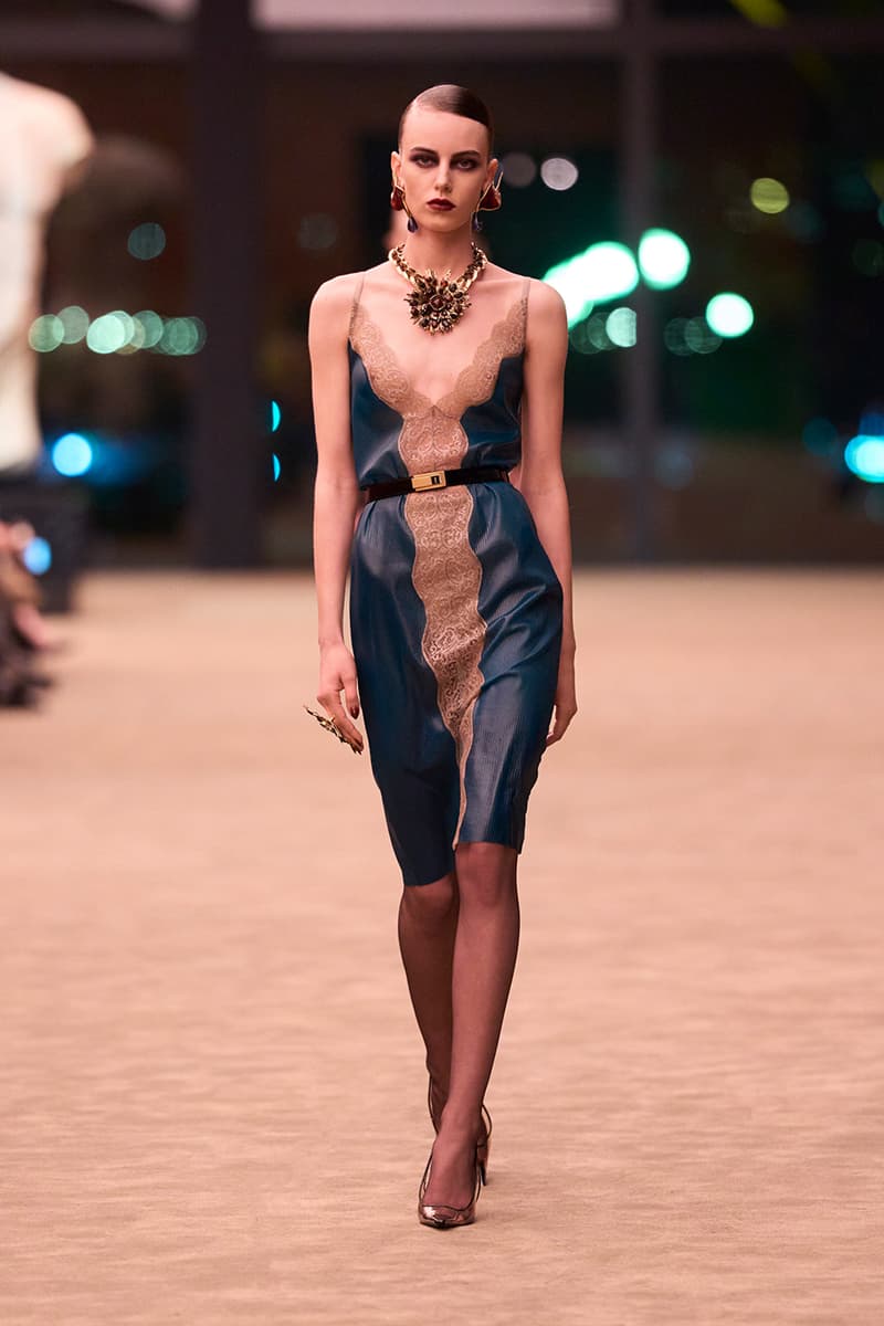 Anthony Vaccarello Strips Back to Foundational Tailoring for Saint Laurent's Winter 2026 Collection romy schneider glass runway paris fashion week