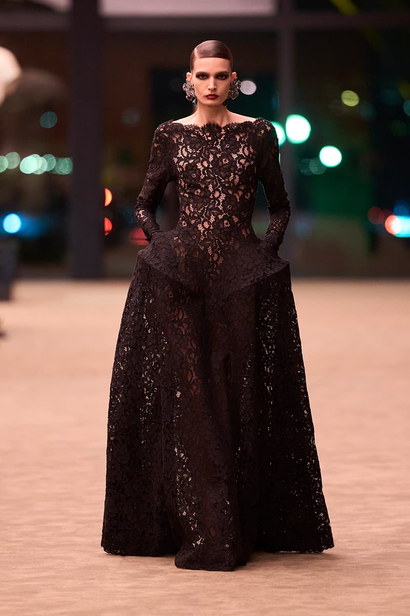 Anthony Vaccarello Strips Back to Foundational Tailoring for Saint Laurent's Winter 2026 Collection romy schneider glass runway paris fashion week