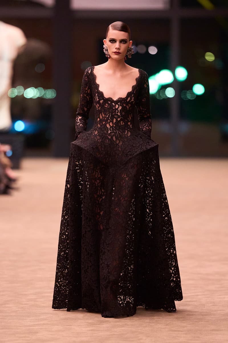 Anthony Vaccarello Strips Back to Foundational Tailoring for Saint Laurent's Winter 2026 Collection romy schneider glass runway paris fashion week