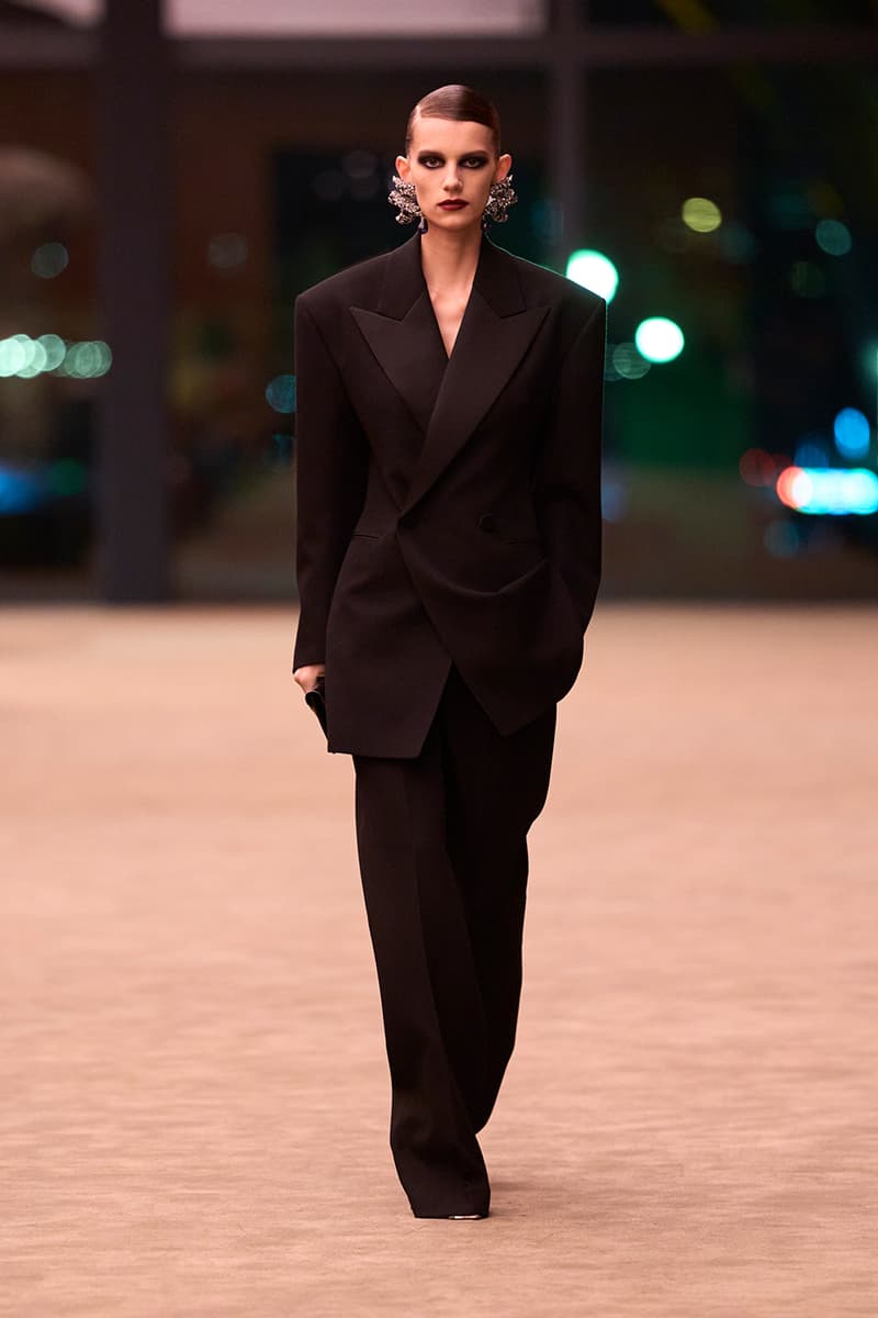 Anthony Vaccarello Strips Back to Foundational Tailoring for Saint Laurent's Winter 2026 Collection romy schneider glass runway paris fashion week