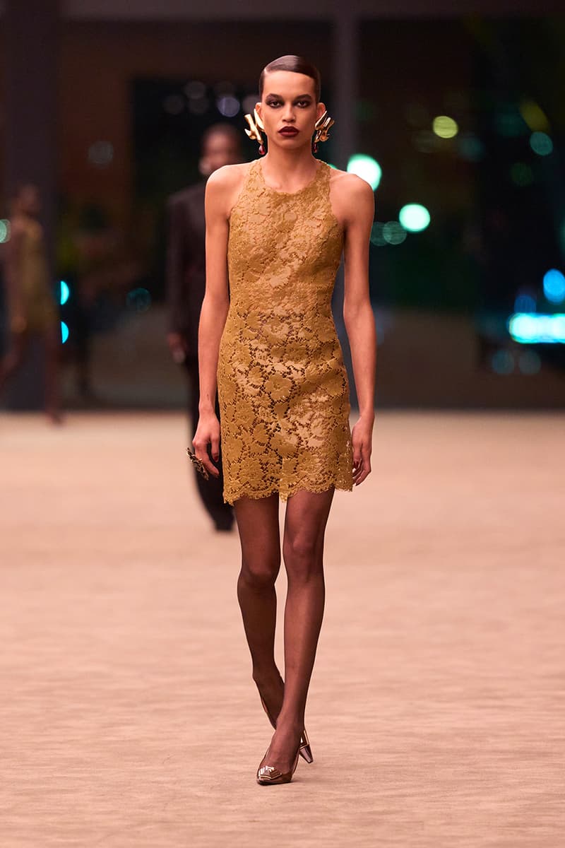 Anthony Vaccarello Strips Back to Foundational Tailoring for Saint Laurent's Winter 2026 Collection romy schneider glass runway paris fashion week