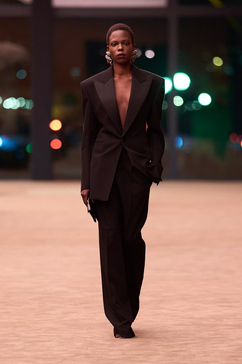 Anthony Vaccarello Strips Back to Foundational Tailoring for Saint Laurent's Winter 2026 Collection romy schneider glass runway paris fashion week