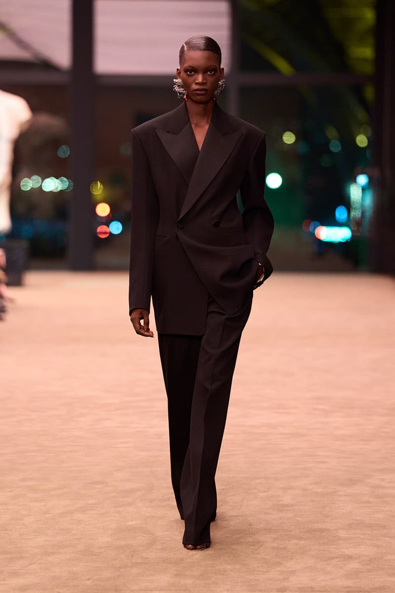 Anthony Vaccarello Strips Back to Foundational Tailoring for Saint Laurent's Winter 2026 Collection romy schneider glass runway paris fashion week