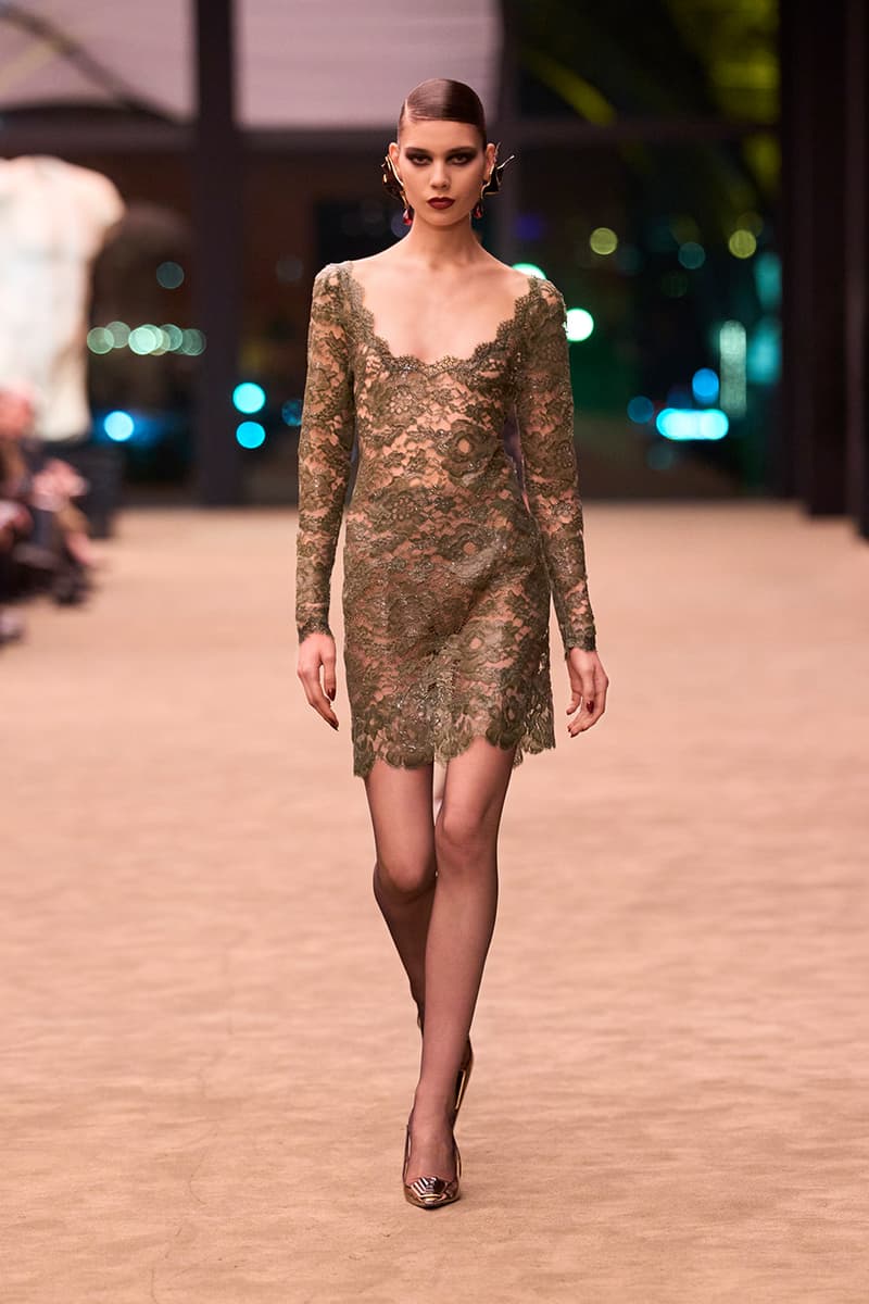 Anthony Vaccarello Strips Back to Foundational Tailoring for Saint Laurent's Winter 2026 Collection romy schneider glass runway paris fashion week