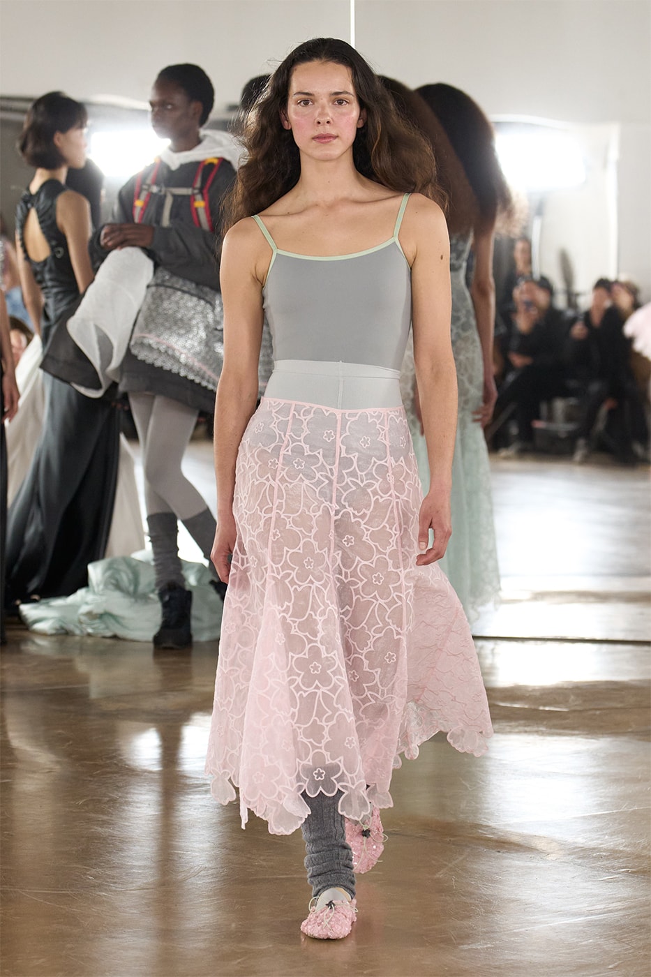 Cecilie Bahnsen Transforms the Runway Into a Dance Studio for Her FW26 "Practice" Collection