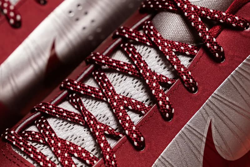 Closer Look at the Nike Kobe 5 Protro "Lower Merion Aces Away" kobe bryant nba basketball shoes sneakers black mamba mentality Metallic Silver/Team Red-White