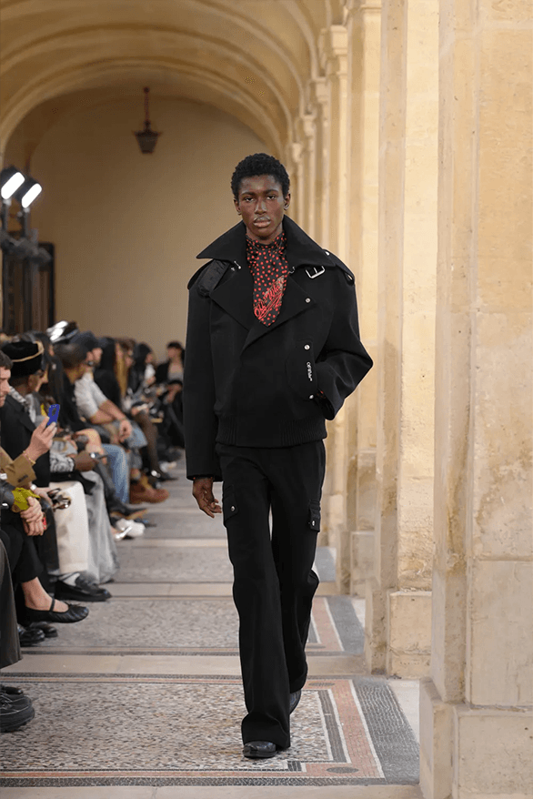 Off-White™ Fall Winter 2026 Paris Fashion Week menswear womenswear ib kamara runway