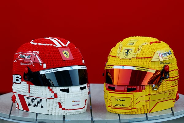 LEGO Unveils New Scuderia Ferrari HP Driver Helmets at the Australian Grand Prix