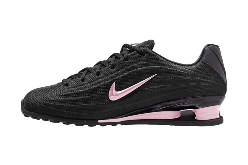 The Nike Shox Z Surfaces in “Black/Pink Foam”