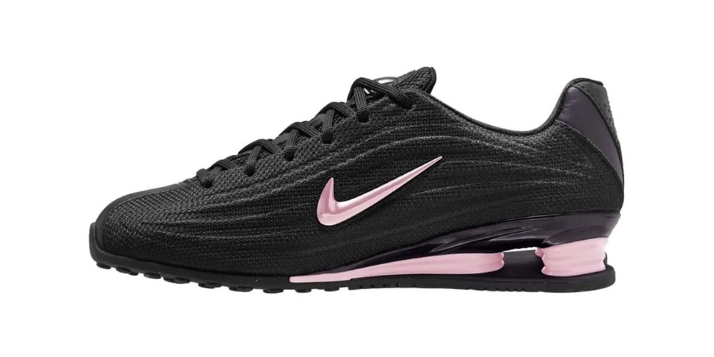 The Nike Shox Z Surfaces in “Black/Pink Foam”