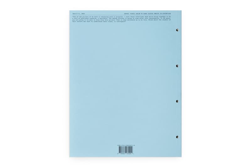 The Virgil Abloh Archive™ Officially Launches 'The Virgil Reader Vol. 001' and Public Membership