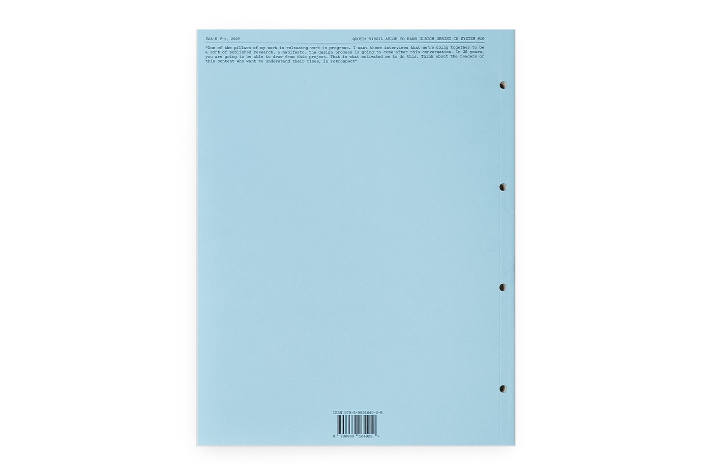The Virgil Abloh Archive™ Officially Launches 'The Virgil Reader Vol. 001' and Public Membership