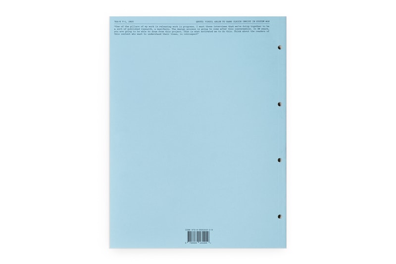 The Virgil Abloh Archive™ Officially Launches 'The Virgil Reader Vol. 001' and Public Membership