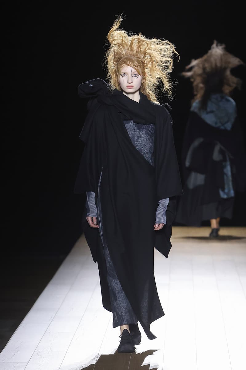 Yohji Yamamoto Fall Winter 2026 Paris Fashion Week womenswear runway