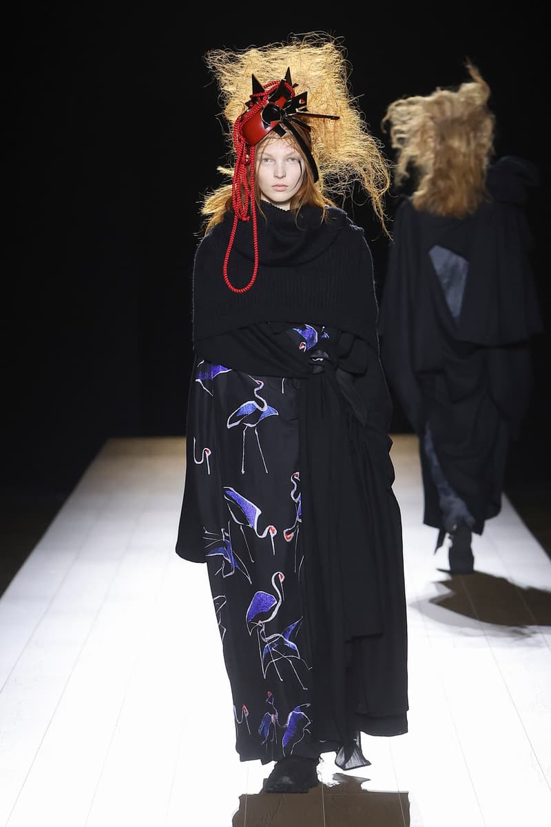 Yohji Yamamoto Fall Winter 2026 Paris Fashion Week womenswear runway