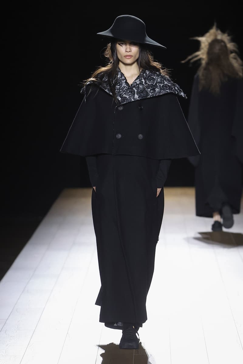 Yohji Yamamoto Fall Winter 2026 Paris Fashion Week womenswear runway
