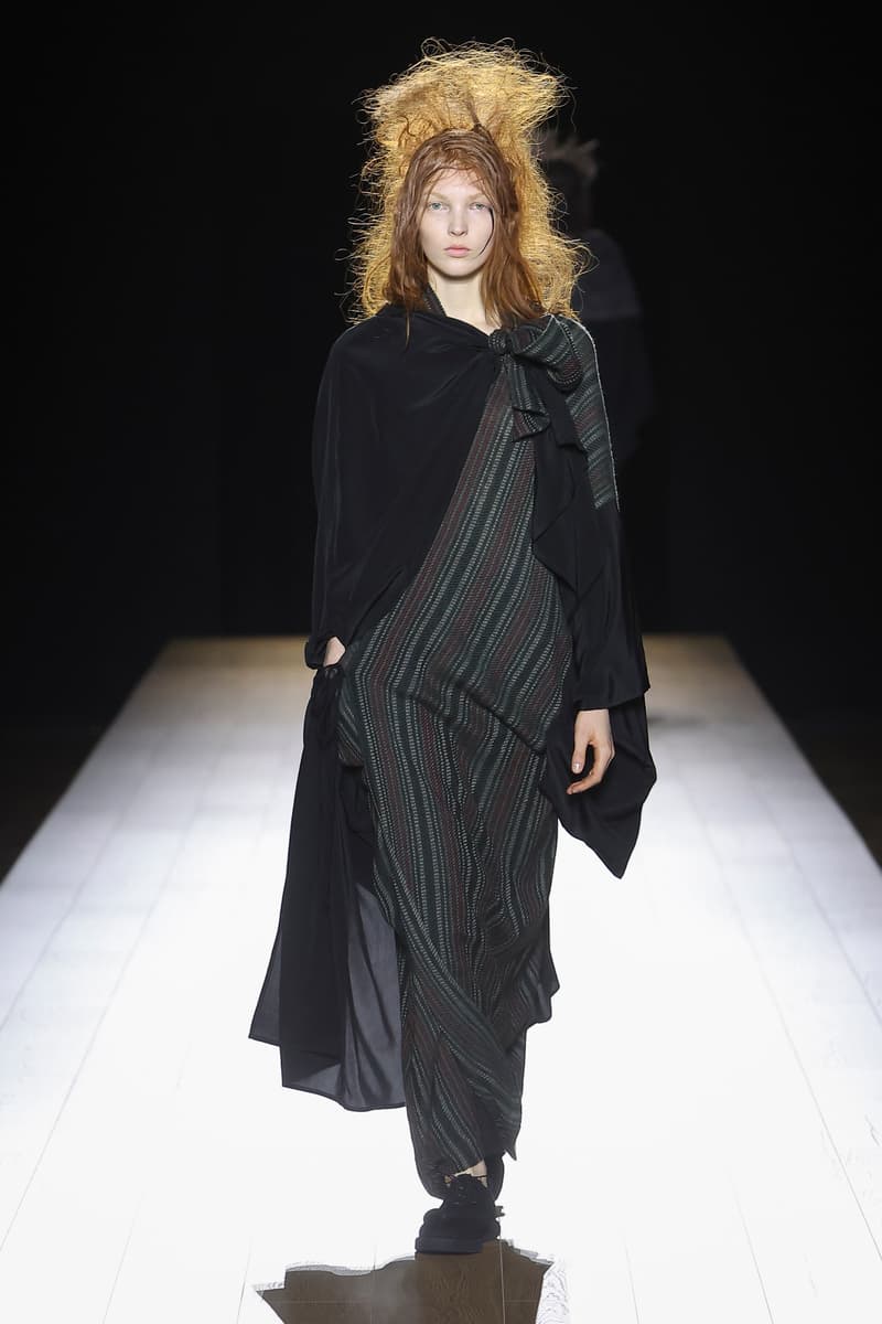 Yohji Yamamoto Fall Winter 2026 Paris Fashion Week womenswear runway