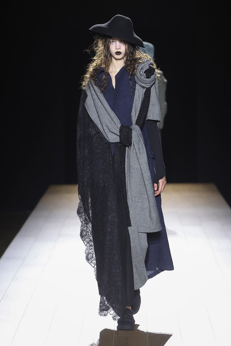 Yohji Yamamoto Fall Winter 2026 Paris Fashion Week womenswear runway