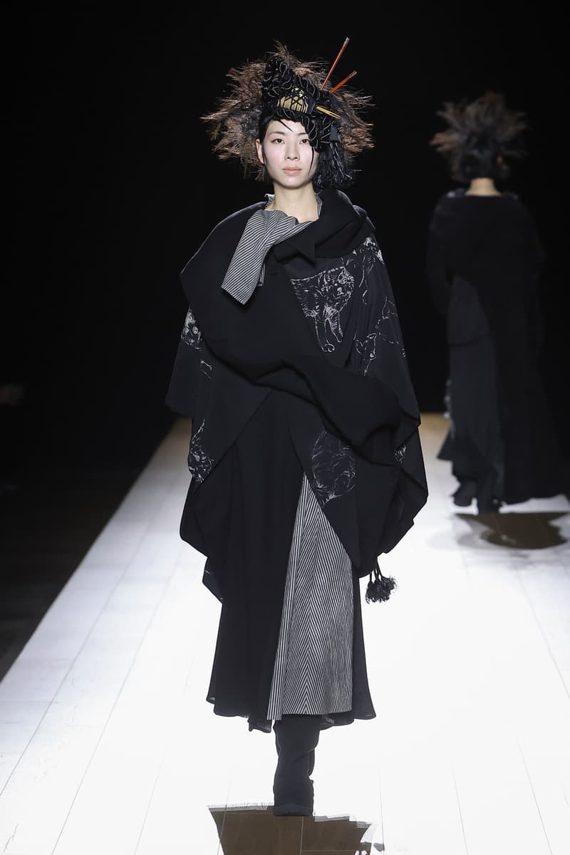 Yohji Yamamoto Fall Winter 2026 Paris Fashion Week womenswear runway