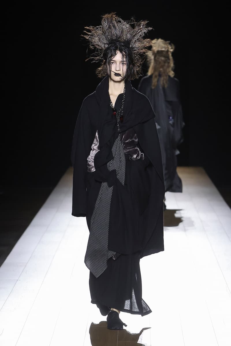 Yohji Yamamoto Fall Winter 2026 Paris Fashion Week womenswear runway