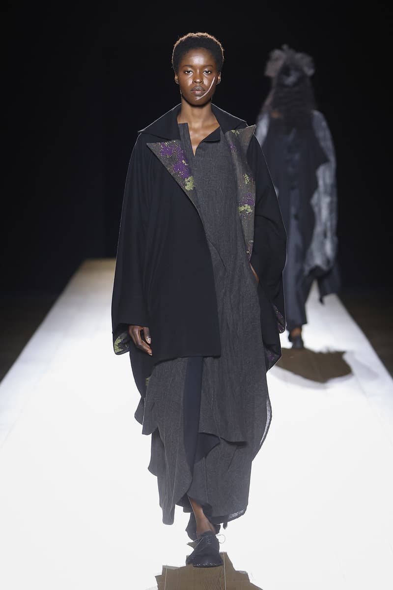 Yohji Yamamoto Fall Winter 2026 Paris Fashion Week womenswear runway