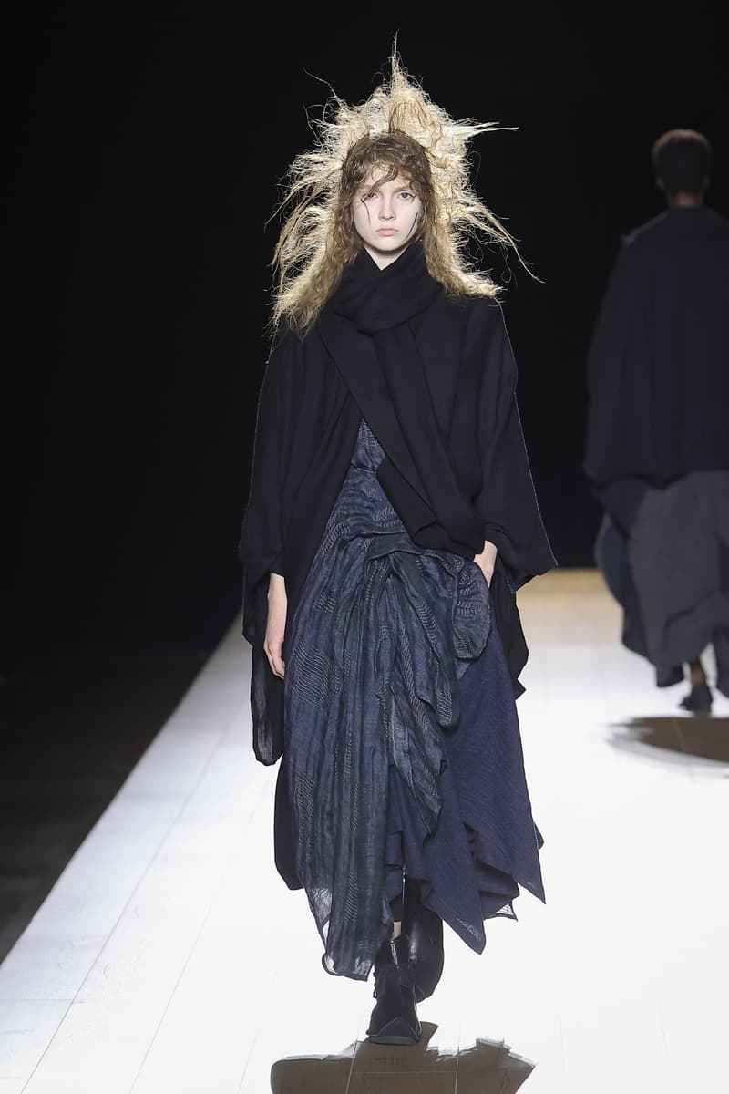 Yohji Yamamoto Fall Winter 2026 Paris Fashion Week womenswear runway