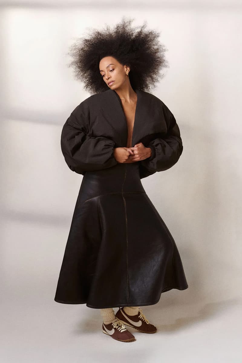 Solange Knowles Stars in the New Nike x Jacquemus Moon Shoe Campaign three new silhouettes Chocolate Brown, Sail, and Soft Pink
