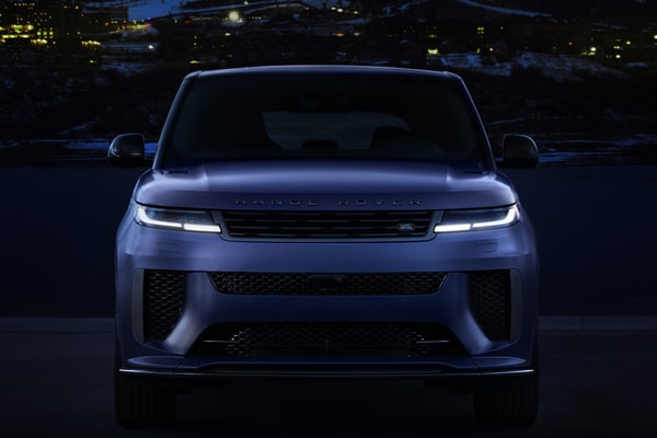 Range Rover Sport SV Winter Dusk Edition First Look Alpine Luxury Purple Blue Matte Yellow Stripe Park City Utah