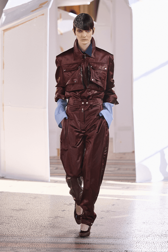 Kiko Kostadinov Fall Winter 2026 Paris Fashion Week womenswear Laura Deanna Fanning runway