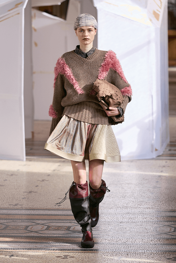 Kiko Kostadinov Fall Winter 2026 Paris Fashion Week womenswear Laura Deanna Fanning runway