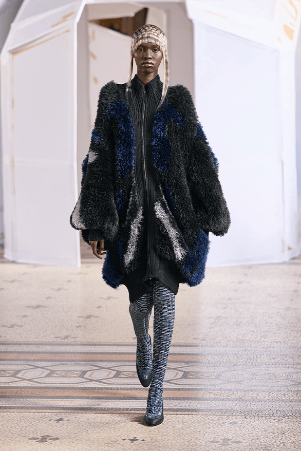 Kiko Kostadinov Fall Winter 2026 Paris Fashion Week womenswear Laura Deanna Fanning runway