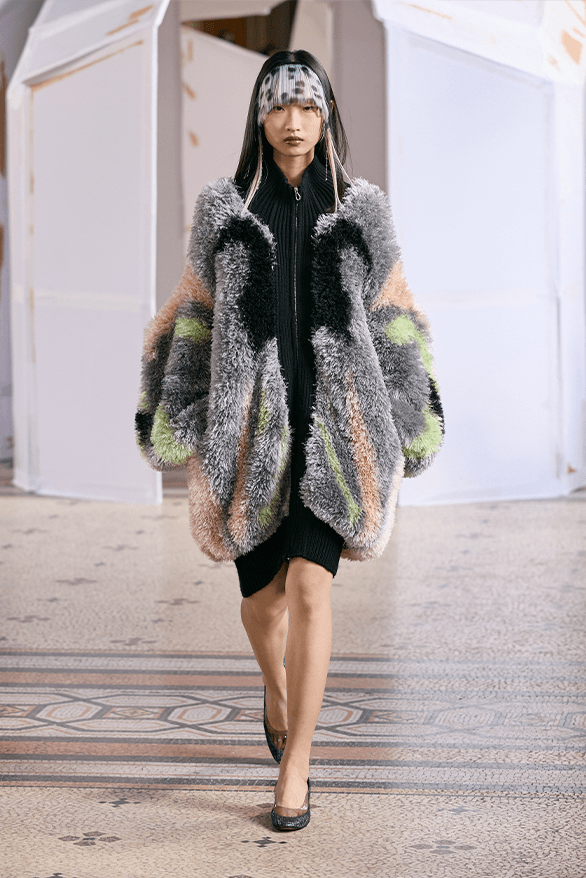 Kiko Kostadinov Fall Winter 2026 Paris Fashion Week womenswear Laura Deanna Fanning runway
