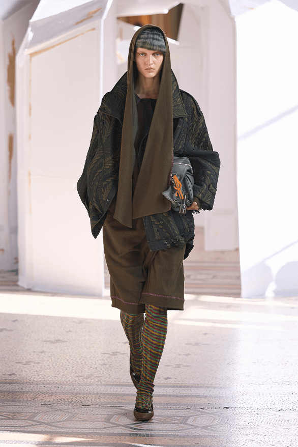 Kiko Kostadinov Fall Winter 2026 Paris Fashion Week womenswear Laura Deanna Fanning runway