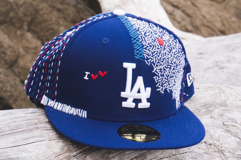 New Era Teams up With SASHKIKO GALS for Limited-Edition Hand-Stitched MLB Caps 59fifty accessories caps baseball new york yankees los angeles dodgers san diego padres