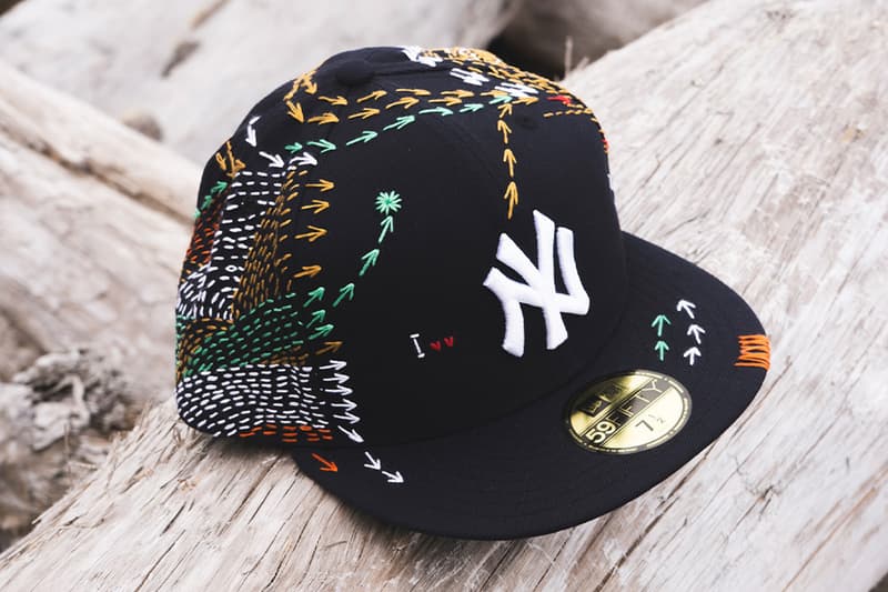 New Era Teams up With SASHKIKO GALS for Limited-Edition Hand-Stitched MLB Caps 59fifty accessories caps baseball new york yankees los angeles dodgers san diego padres