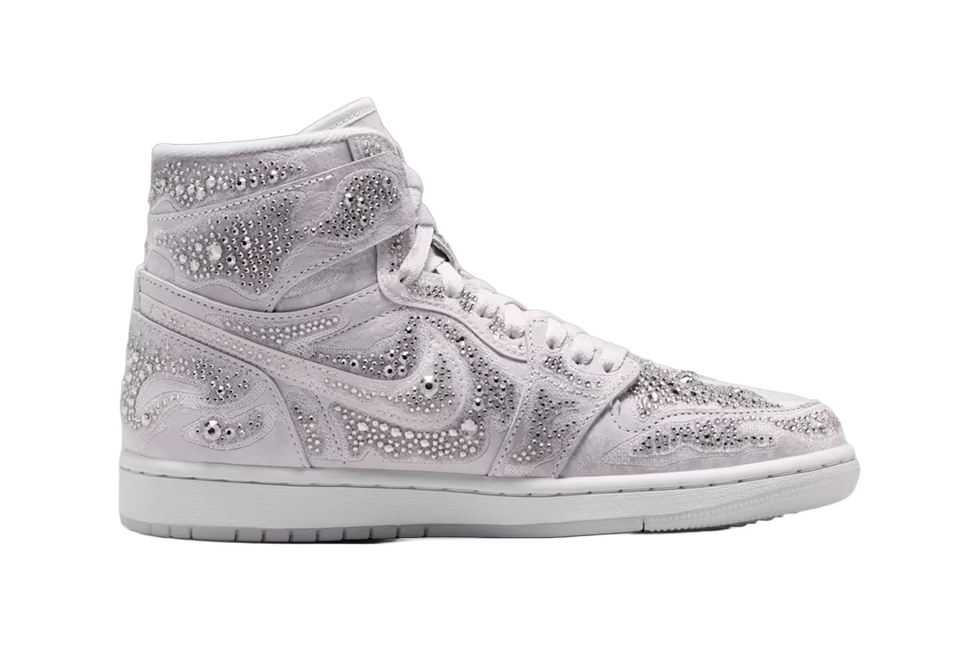 Swarovski Air Jordan 1 High OG Vast Gray HF6248-002 Release Info
