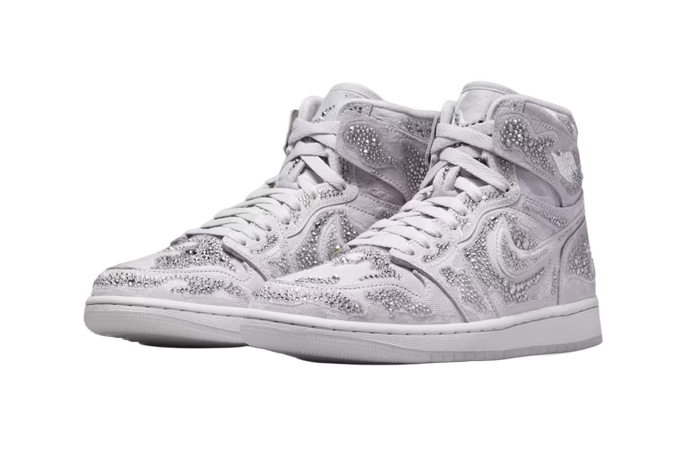 Swarovski Air Jordan 1 High OG Vast Gray HF6248-002 Release Info