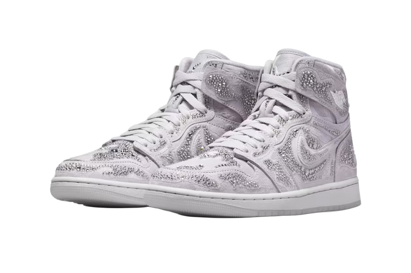 Swarovski Air Jordan 1 High OG Vast Gray HF6248-002 Release Info
