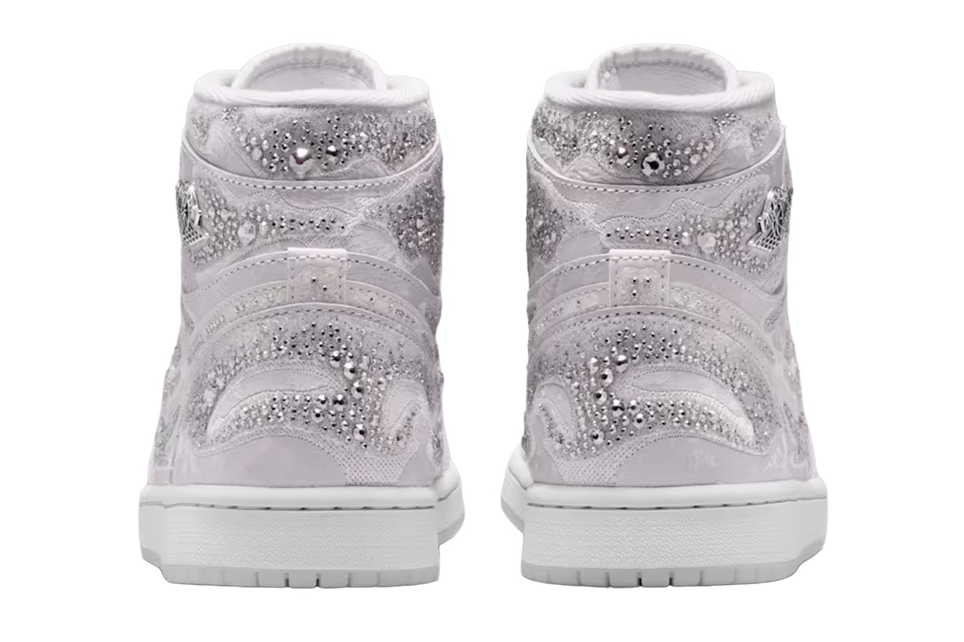 Swarovski Air Jordan 1 High OG Vast Gray HF6248-002 Release Info