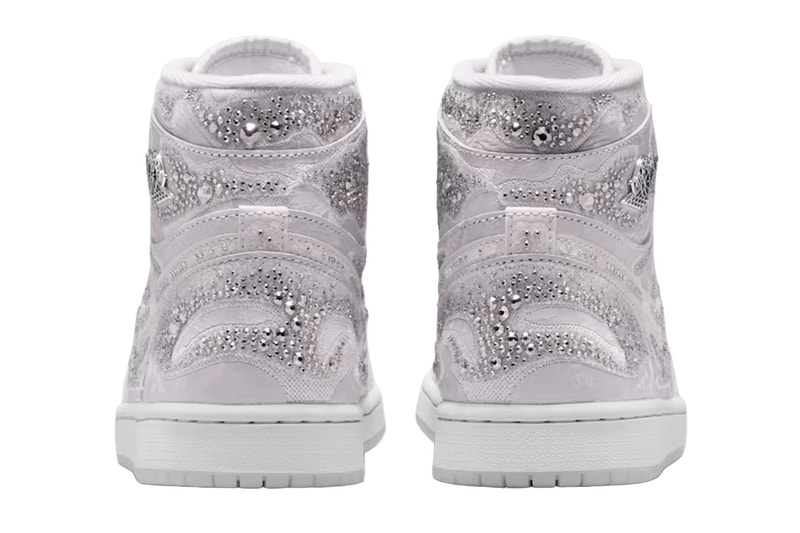 Swarovski Air Jordan 1 High OG Vast Gray HF6248-002 Release Info